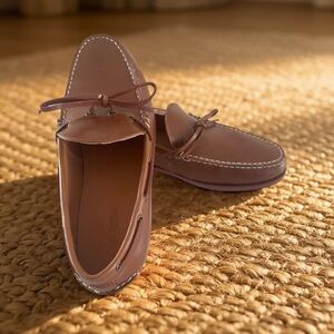 Club Room Men’s Slip On Moc Toe Sean Boat Shoes in Cognac 8.5 M